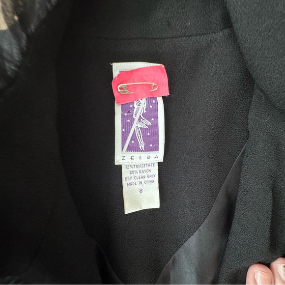 Black Military Style Women's Blazer - Picture 10 of 10